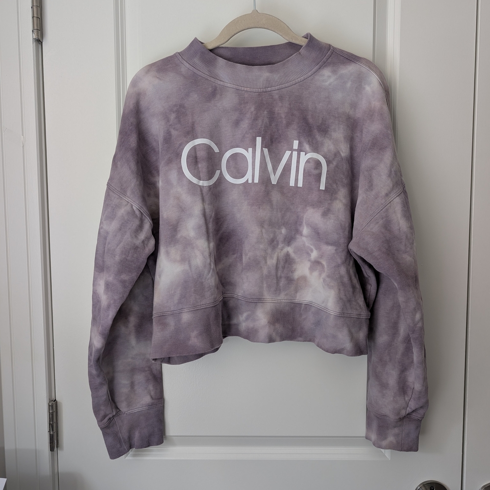 Calvin Klein Lavender Tie-Dye Sweatshirt